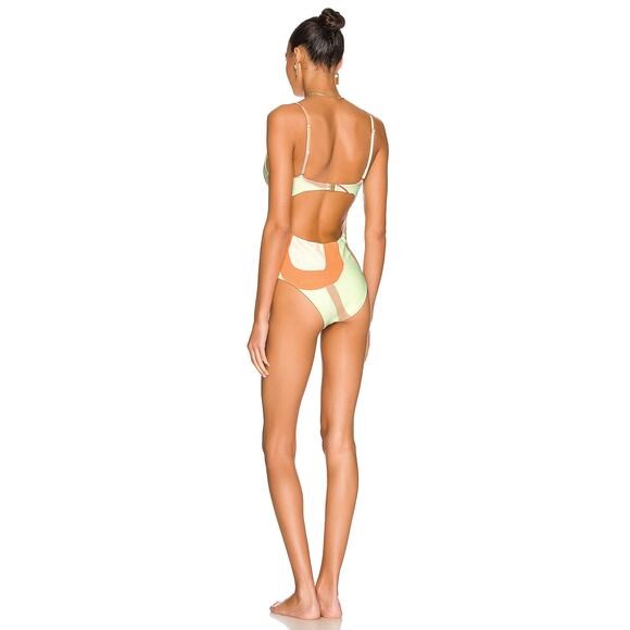 REVEL REY Inez Underwire One-piece Swimsuit In Multi Size Small NWT - Picture 3 of 12